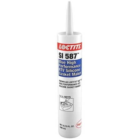 Henkel Gasketing, RTV Silicone, Multipurpose, Blue, 300 Ml SI 587 300ML IDH 234590